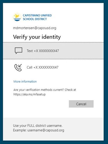 verify your identity